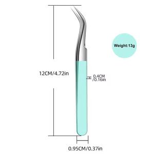 Precision Stainless Steel Tweezers with Smooth Tip for Manicure and Detailed <b>Nail</b> Art Application - Product Image 2