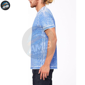 Camisetas de Hombre Transpirables de Alta Calidad Hechas en Fábrica, Lavado Ácido, Poliéster/Algodón, para Verano, Precio al por Mayor, Hechas en Pakistán - Product Image 3