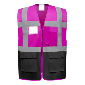 Gilet de sécurité réfléchissant fluorescent antistatique et imperméable de haute visibilité CRESTLINE INDUSTRY, vêtements de travail personnalisés de marque supérieure - Product Image 2