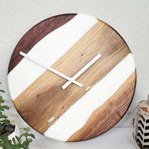 Reloj de pared de resina epoxi de calidad estándar para restaurante, reloj de pared colgante y decorativo a precio económico. - Product Image 6
