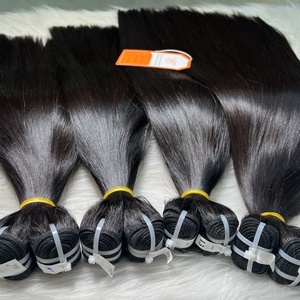 100% brut vietnamien non transformé cuticule Remy aligné cheveux humains os droit soyeux trame faisceau usine Extensions de cheveux humains - Product Image 2