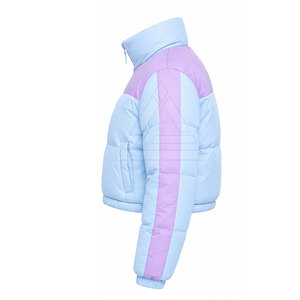 Trendy Women <b>Cropped</b> <b>Puffer</b> <b>Jacket</b> Featuring Lightweight Soft Material For Winter Outfits Travel And Outdoor Adventures - Product Image 3