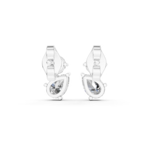 Pendientes de Plata 925 con Diamante de Laboratorio, Certificado IGI, RJC ODM OEM, Joyería Fina Ética, Chapado en Rodio, Regalo de Aniversario de Bodas EA501950 - Product Image 3