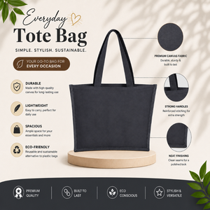 Reusable Black Jute Grocery Tote | Cotton Webbing Handle Eco Friendly Shopping Bag Promotional Gift Wholesale Supplier Custom - Product Image 5