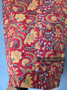 Tela 100% Algodón Estampada a Mano con Diseño Floral Indio para Prendas y Decoración del Hogar, Tela de Algodón al por Mayor - Product Image 2