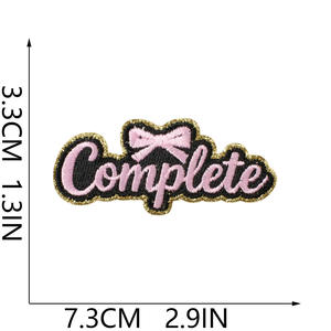 Écusson brodé personnalisé de haute qualité en gros, thermocollant, tissé, pour vêtements, chapeaux, vestes, uniformes, sacs et articles de mode - Product Image 3