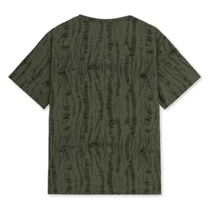 เสื้อยืดลายกราฟิกสไตล์ดิสเทรสทรงโอเวอร์ไซส์ แขนสั้น พิมพ์ลายซีดจาง สไตล์โดดเด่นลำลองสำหรับผู้ชาย - Product Image 2