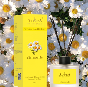 Custom Label Factory Price Glass <b>Reed</b> <b>Diffuser</b> <b>Sets</b> 50 ml Rattan Sticks Long Lasting Essential Oil Luxury Natural Chamomile - Product Image 1