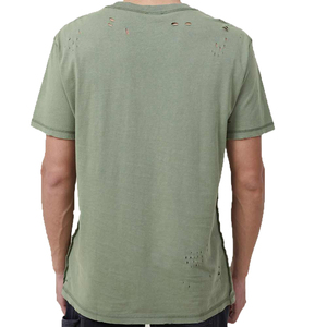 T-shirts pour hommes avec logo personnalisé, 100% coton, effet vieilli, écologiques, de haute qualité, respirants, coupe classique, prix abordable - Product Image 3