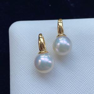 Boucles d'oreilles pendantes en argent S925 de haute qualité, perles d'eau douce Edison de 8 à 13 mm, couleur blanche, bijoux élégants et tendance - Product Image 1