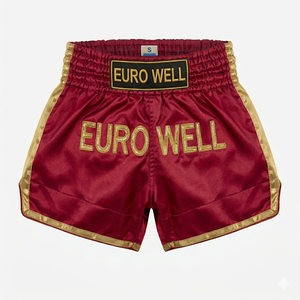 Custom Sublimation Training Wear Muay Thai <b>Shorts</b> <b>Lightweight</b> Satin Kickboxing Fitness Apparel Muay Thai <b>Shorts</b> - Product Image 2