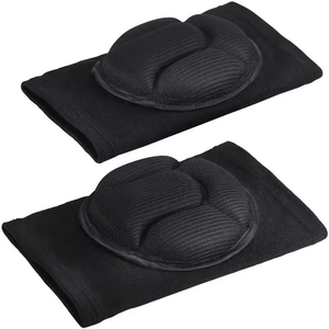 Black Solid Color Good Supplier <b>Back</b> In The Game With Knee Protection <b>Brace</b> Compression Sleeve & Pads - Product Image 3