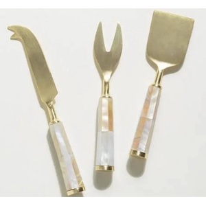 Latest Design Enamel <b>Cheese</b> <b>Knife</b> <b>Set</b> of 4 Pcs Elegant Tableware Heart <b>Knife</b> Fork Spatulas Spreader Serving Tools Steel Utensils - Product Image 6
