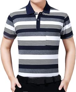 เสื้อโปโลลายทาง เสื้อโปโลพรีเมียม เสื้อโปโลทันสมัย เสื้อโปโลลำลองสำหรับผู้ชาย ผ้าสัมผัสนุ่ม - Product Image 1