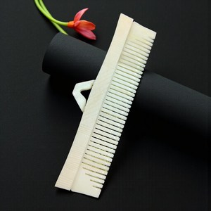 Personalized Eco-Friendly Natural Buffalo Bone Anti-Static <b>Gap</b> Teeth Comb Crafts Custom Name Rectangle Pocket Comb Classical - Product Image 3