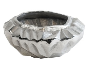 Cuencos de Metal Vintage hechos a mano para servir frutas, cuencos de plata rústica nórdica para decoración del hogar, cuencos de mezcla de ensalada contemporáneos decorativos antiguos - Product Image 1