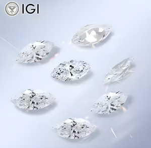 Diamante suelto de corte pera cultivado en laboratorio de 0.02-0.1 ct, CVD 3.00*1.50-4.00*2.00 mm, color D, claridad VVS-SI, para la fabricación de joyas, anillos y pendientes. - Product Image 5