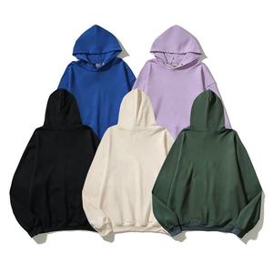 เสื้อฮู้ดดี้โอเวอร์ไซส์ผ้าฝ้ายหนา 500gsm แบบสั่งทำพิเศษ สีเขียวฟอเรสต์  ติดกระดุมแบบสแนป  สำหรับผู้ชาย สไตล์สตรีทแวร์  แบบเรียบ  ไม่มีลาย  ใส่ได้ทั้งผู้ชายและผู้หญิง - Product Image 5