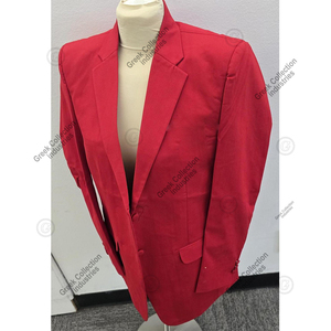 Blazer Personalizado de la Hermandad Delta Sorority DST para Hombre, Cierre de un Botón, Logotipo Bordado, Manga Larga, Accesorios Griegos, Rojo, para Eventos - Product Image 3