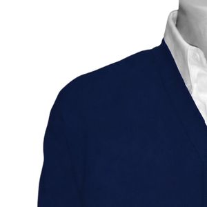 Cardigan Jack & Jill bleu marine en maille boutonnée – Pull doux et confortable pour événements décontractés – Vêtements d'automne douillets – Vente en gros - Product Image 3