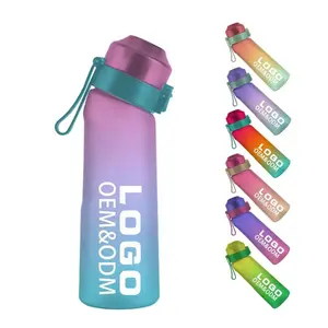 Flavoring Air ups custom color logo drinking smaken scent fruit flavour plastic water bottle with flavor pod
