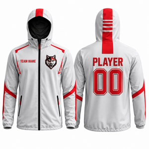 Custom Youth Windbreaker <b>Jacket</b> Lightweight Water Resistant Sublimated Name Number Team Sports <b>Jacket</b> OEM ODM Manufacturer - Product Image 2