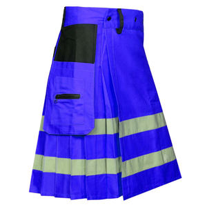 Kilt de pompier, kilt de travail pour pompiers, kilt écossais fait main, haute visibilité, bleu, pour hommes - Product Image 1