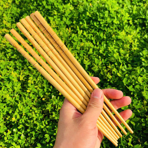 High-End <b>Reusable</b> Bamboo <b>Chopsticks</b> Non-Slip Design Natural Wood <b>Chopsticks</b> Sustainable Tableware for Hotel - Product Image 4