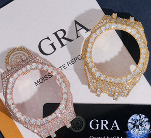 ชุดอุปกรณ์ตกแต่งตัวเรือนนาฬิกา Ice Horizon Crystal Covered ดีไซน์หรูหราทรงแปดเหลี่ยม สำหรับอัพเกรดนาฬิกาแฟชั่น - Product Image 3