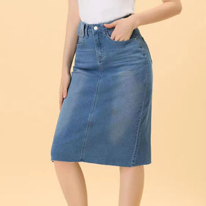 Custom Made Womens High Waist Solid Color Pencil <b>Mini</b> Skirt Stretch Bodycon Tight Fit Sexy Knitted Design Spandex <b>Mini</b> Skirts - Product Image 6