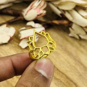 Market Favorite Brass Lotus <b>Ring</b> <b>Boho</b> Floral <b>Rings</b> Women Brass <b>Ring</b> Women 18k Gold Plated <b>Boho</b> Lotus Jewelry Wholesale/OEM/ODM - Product Image 6