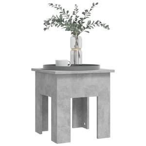 Table basse en bois d'ingénierie gris béton, de taille moyenne et durable - Product Image 4
