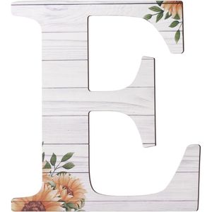 Grandes lettres murales en bois rustiques de 12 pouces, motif tournesol, pour la décoration intérieure, enseignes murales en bois - Product Image 1