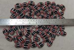 Custom Made Crystal Lampwork & Glass Chevron <b>Beads</b> Large Sizes Eco-Friendly Handmade Recycled for Jewelry Designers <b>Bead</b> Stores - Product Image 4