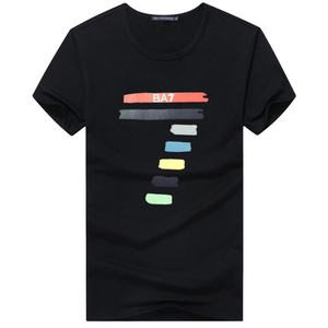 T-shirt décontracté pour femme en jersey de polyester/coton imprimé, col rond, manches courtes, anti-froissement et écologique - Product Image 1