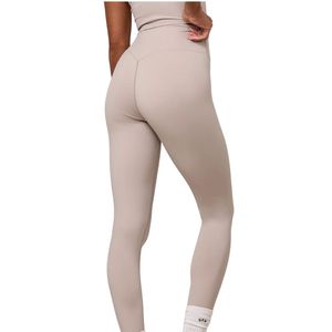 Women's Beige Legging High Waisted Stretch Fitness <b>Tights</b> Sculpting Workout Pants Gymwear Activewear Fashion Apparel - Product Image 6