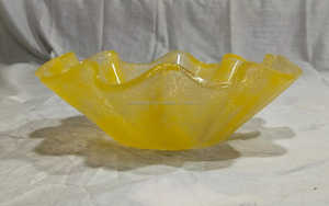 ชามสลัด จานผลไม้ ถาดเสิร์ฟ แก้วโบโรซิลิเกตทรงสี่เหลี่ยมสีเหลืองอำพัน สำหรับใส่ซอสจิ้มหรืออาหารในงานปาร์ตี้ - Product Image 3