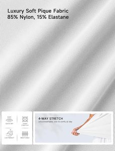 Polo à manches courtes blanc pour homme, couleur unie, tissu Oxford tissé décontracté, coupe classique, design boutonné - Product Image 6
