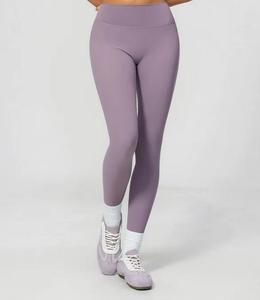 High Waist Seamless <b>Knitted</b> <b>Leggings</b> Full Length Women's Stretchy Solid Color Sport Pants Compression Fit Eco-Friendly - Product Image 1