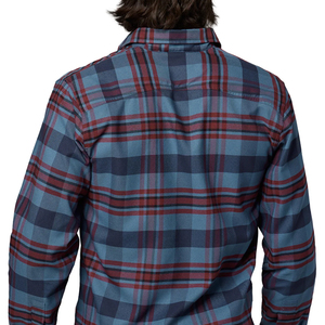 Chemise en flanelle à poche avec logo personnalisé, ourlet incurvé, chemise décontractée à motif écossais pour hommes, 100% coton, manches longues, respirante - Product Image 3