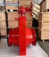 Vanne à pince pneumatique industrielle à manchon en caoutchouc pour boues, à commande manuelle et à commande pneumatique, à brides, pour applications minières et eaux usées
