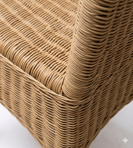 Silla de mimbre Goland de diseño elegante, muebles minimalistas, sin brazos - Product Image 6