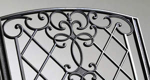 Portail de cour à double battant en fer forgé de style méditerranéen KHP, revêtement poudré, durable, installation facile, garantie non applicable - Product Image 3