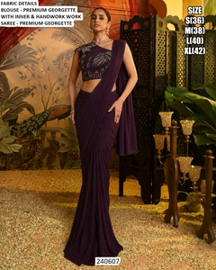 Sari bordado Regal River - Product Image 2