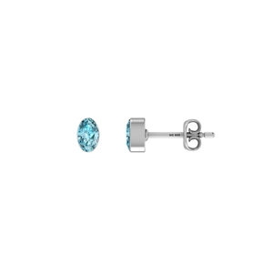 Classic Stud <b>Earrings</b> Natural Oval Cut Birthstone Amethyst For Everyday Wear Unisex Made In India - Product Image 3