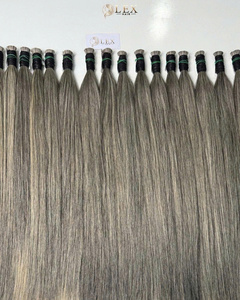 Vente en gros de cheveux vierges vietnamiens 100% de qualité supérieure Lexhair Factory, 100g, couleur sel et poivre, en vrac - Product Image 3