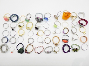 Fabulous Quality Perfect Cost Unisex <b>Jewellery</b> Japan Style Pre-Owned Accessories Set 50 2026 Fashion Rings - Product Image 2