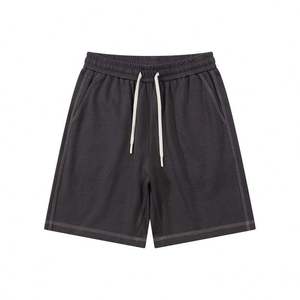 Pantalones cortos de hombre de alta calidad 100% algodón, ropa deportiva de verano y pantalones cortos casuales para correr, pantalones cortos de hombre sencillos con microestiramiento. - Product Image 3