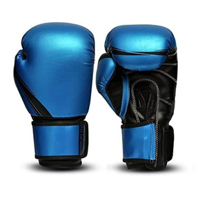Professional PU Leather Boxing <b>Gloves</b> Full Finger Buckle Closure Unisex Gym Training Gear RL-BG-259 - Product Image 6