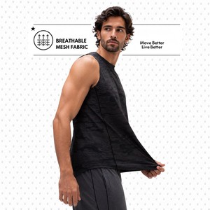 <b>Men's</b> Athletic Tank Top Custom Spandex Cotton Eco-Friendly Floral Pattern Crew Neck Gym Muscle <b>Vest</b> Quick Dry Breathable Digital - Product Image 5